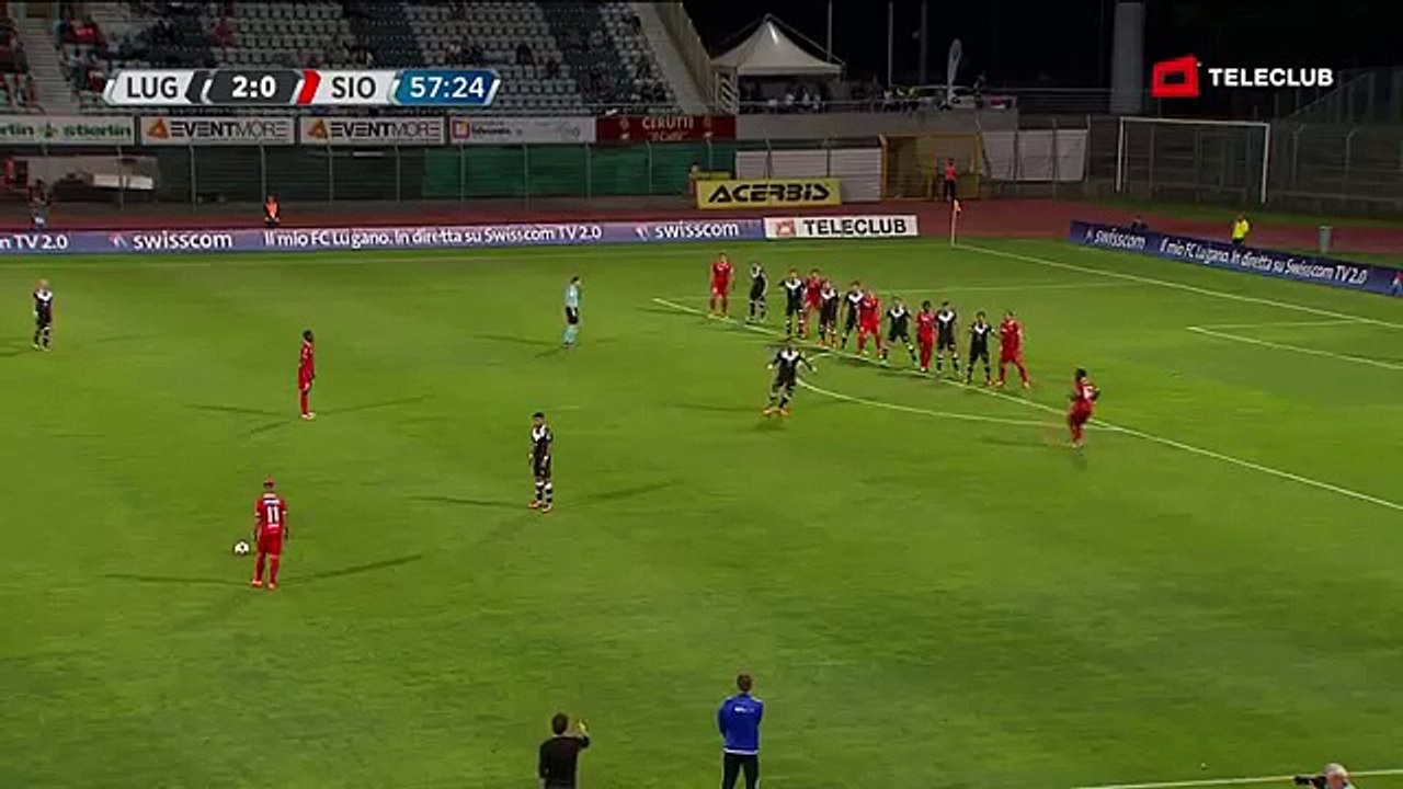 FC Lugano 2:1 FC Sion  (Swiss Super League 4. Runde 2016/2017 10.August 2016)