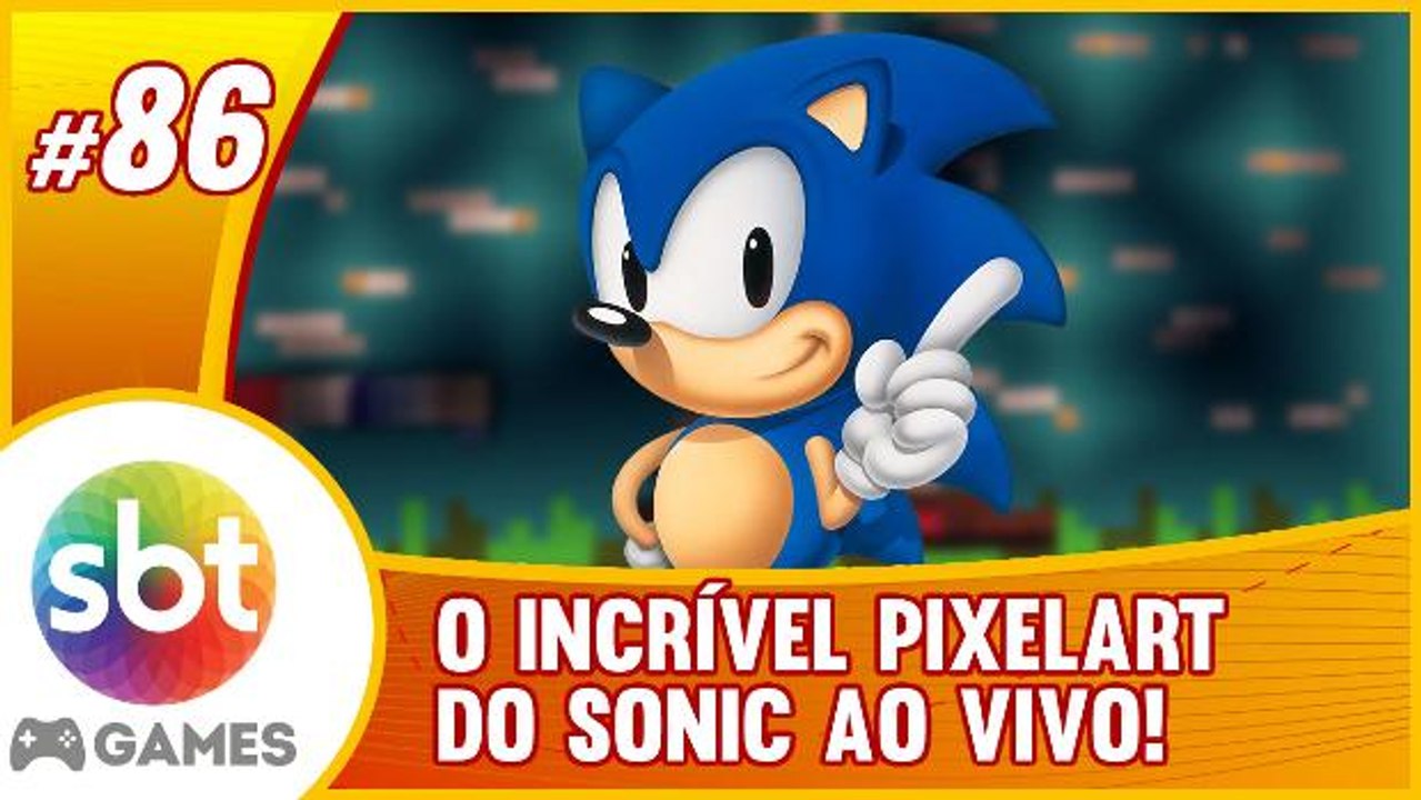 SBT no Minecraft - O INCRÍVEL PIXELART do SONIC!