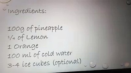 Orange with pineapple & lemon juice