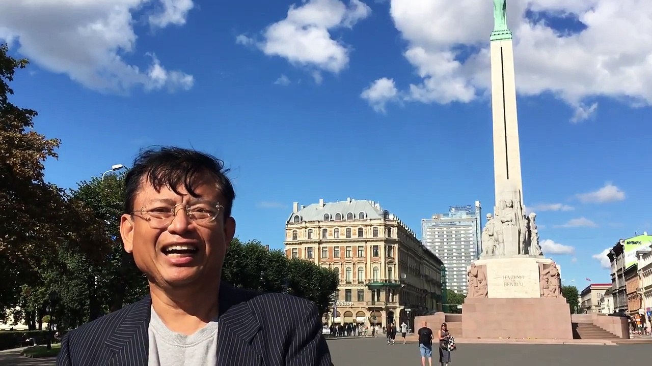 Greetings from the Freedom Monument in Riga, the capital city of Latvia