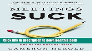 [Popular] Meetings Suck: Turning One of the Most Loathed Elements of Business into One of the Most