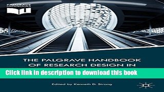 [Popular] The Palgrave Handbook of Research Design in Business and Management Hardcover Online