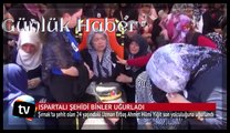 Ispartalı şehidi binler uğurladı