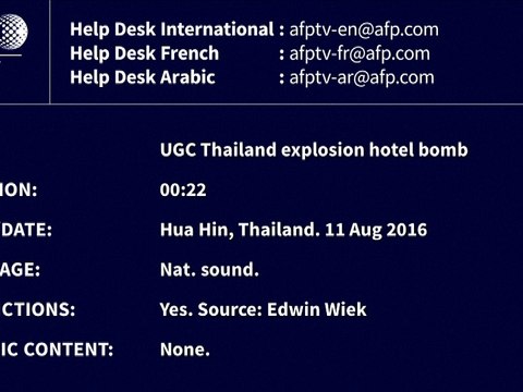 Double attentat en Thaïlande: un mort, 19 blessés dont des touristes