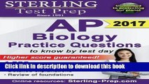 [Popular] Books Sterling AP Biology Practice Questions: High Yield AP Biology Questions Full