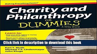 [PDF Kindle] Charity and Philanthropy For Dummies Free Books