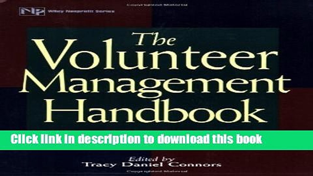 [PDF Kindle] The Volunteer Management Handbook Free Books