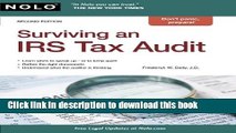 [PDF Kindle] Surviving an IRS Tax Audit Free Download