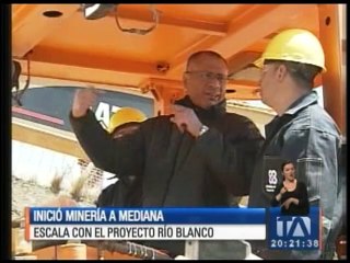El Gobierno inaugura oficialmente la minería a mediana escala