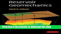[Popular] Reservoir Geomechanics Hardcover Online