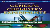 [Popular] A Collection of Interesting General Chemistry Experiments Kindle Free