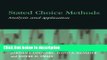 Download Stated Choice Methods: Analysis and Applications Book Online
