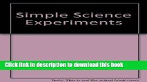 [Popular] Simple Science Experiments With Everyday Materials Kindle Online