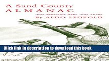 [Popular] Books A Sand County Almanac and Sketches Here and There Free Online