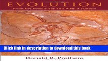 [Popular] Evolution: What the Fossils Say and Why It Matters Paperback Online