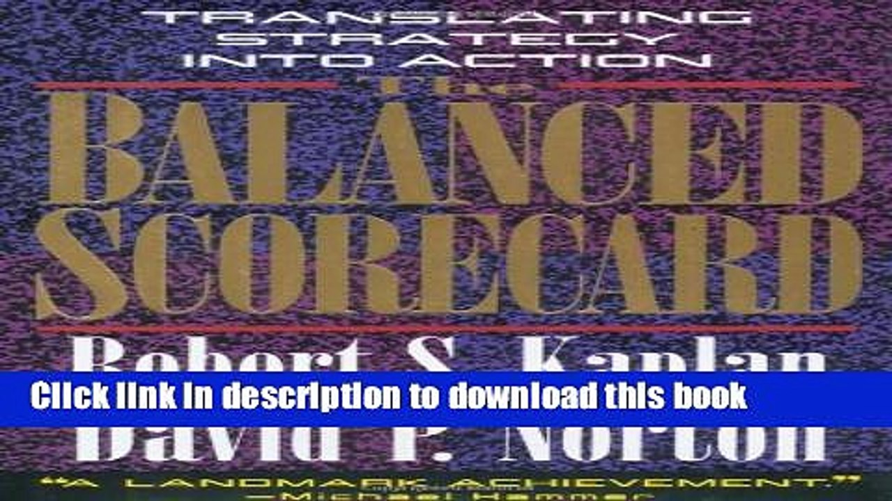 [Download] The Balanced Scorecard: Translating Strategy into Action Kindle Online