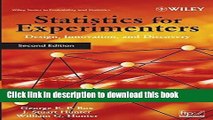 [Popular] Statistics for Experimenters: Design, Innovation, and Discovery Hardcover Free