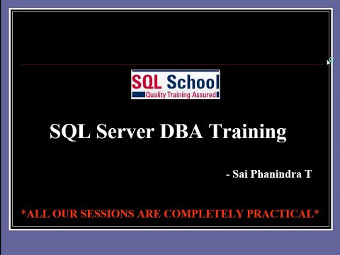 SQL DBA Training