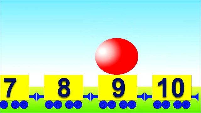 Английский для детей Учимся считать от 1 до 10. Развивающий мультфильм для детей от 12 месяцев.