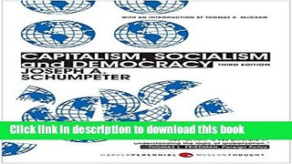 [Download] Capitalism, Socialism, and Democracy: Third Edition Kindle Collection