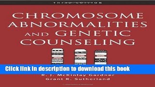 [Popular] Chromosome Abnormalities and Genetic Counseling Paperback Online