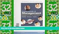 Big Deals  Fundamentals of Management: Essential Concepts and Applications, Student Value Edition