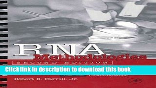 [Popular] RNA Methodologies Paperback Free