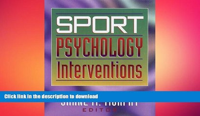 FAVORITE BOOK  Sport Psychology Interventions FULL ONLINE