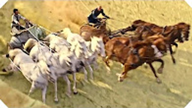 BEN HUR - La Course de Chars - Extrait (Morgan Freeman, Action - 2016)