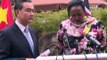 Chinese FM  Chinese built railways model of China Africa coop