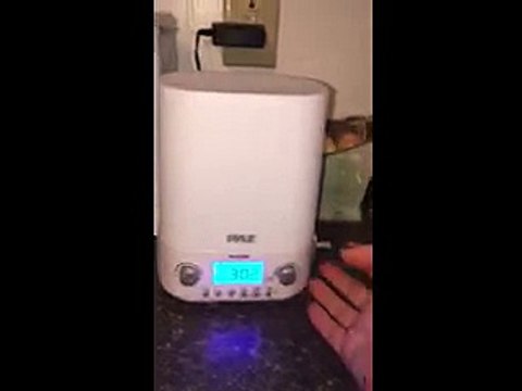 Pyle PILCR32BT Alarm Clock Radio Bluetooth Wireless Audio Night Light sound machine