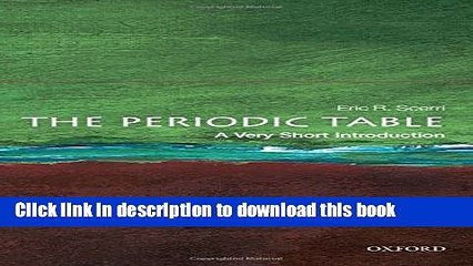 [Popular] The Periodic Table: A Very Short Introduction Kindle Online