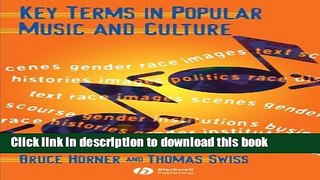[PDF] Key Terms in Popular Music and Culture Free Online