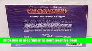 [Popular Books] Vale of the Mage (Advanced Dungeons   Dragons) Free Online