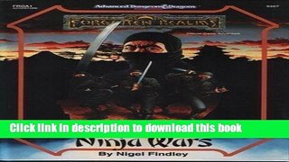 [Popular Books] Ninja Wars (Advanced Dungeons   Dragons / Forgotten Realms Adventure) Full Online
