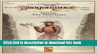 [Popular Books] Taladas: The Minotaurs (Advanced Dungeons and Dragons / Dragonlance Accessory)