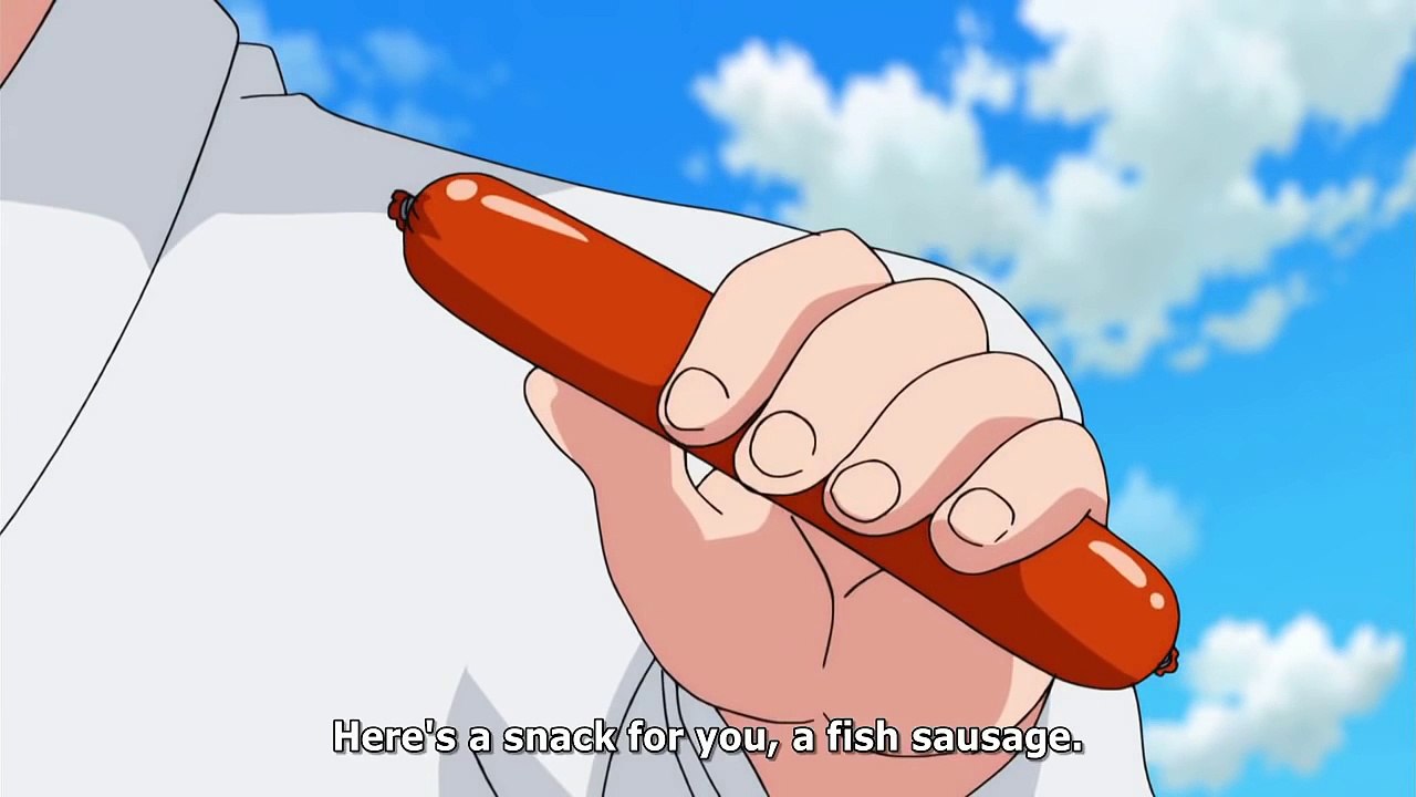 Dragon Ball Super - Bulma Gives Beerus & Whis Some Sausages!