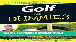[Popular Books] Golf For Dummies Free Online