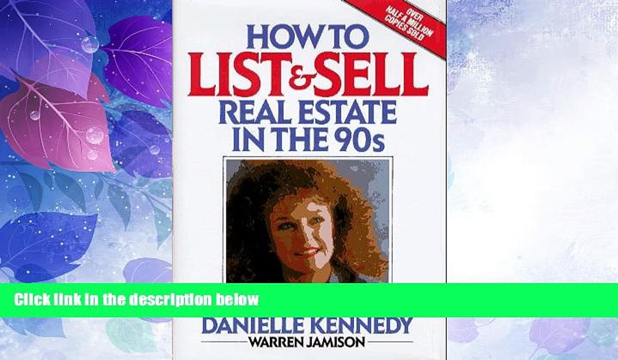 Big Deals  How to List and Sell Real Estate in the 90s  Best Seller Books Best Seller
