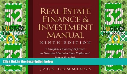 Big Deals  Real Estate Finance and Investment Manual, 9 edition  Free Full Read Most Wanted