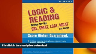 FAVORITE BOOK  Logic/Reading Review:GRE,GMAT,LSAT,MCAT (Peterson s Logic   Reading Review for the