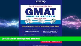 READ  Kaplan GMAT, 2007 Edition: Premier Program (Kaplan GMAT Premier Program (w/CD))  BOOK ONLINE