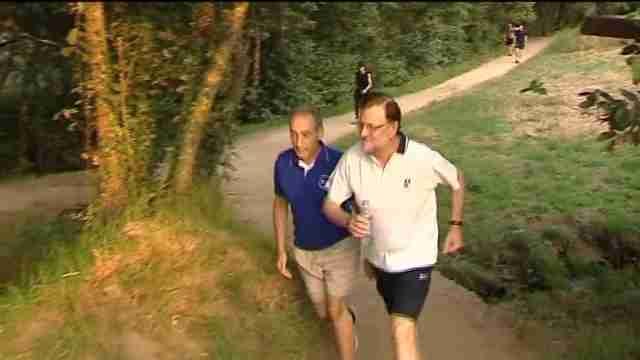 Mariano Rajoy vuelve a su sendero vacacional predilecto de Galicia