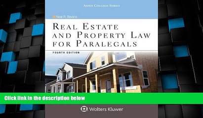 Big Deals  Real Estate and Property Law for Paralegals (Aspen College)  Best Seller Books Most