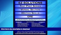 FAVORIT BOOK EZ Solutions - Test Prep Series - Verbal Section - Writing Skills - GRE (Edition: