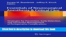 [PDF] Essentials of Neurosurgical Anesthesia   Critical Care: Strategies for Prevention, Early