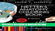 [Popular Books] Netter s Anatomy Coloring Book: with Student Consult Access, 2e (Netter Basic