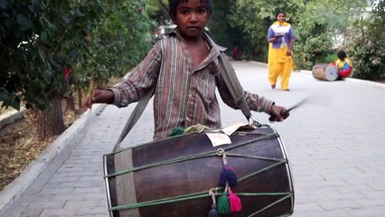Amazing Young Kid Play Drums