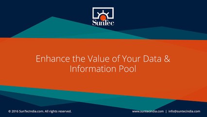 Enhance the Value of Your Data & Information Pool