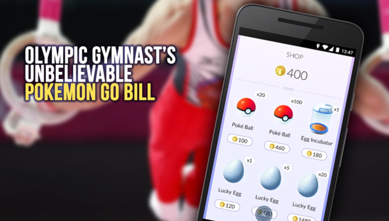 Olympic Gymnast Racks Up $5,000 Playing Pokemon Go